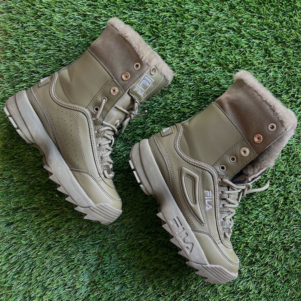 Fila Disruptor Shearling Sneaker Boots
